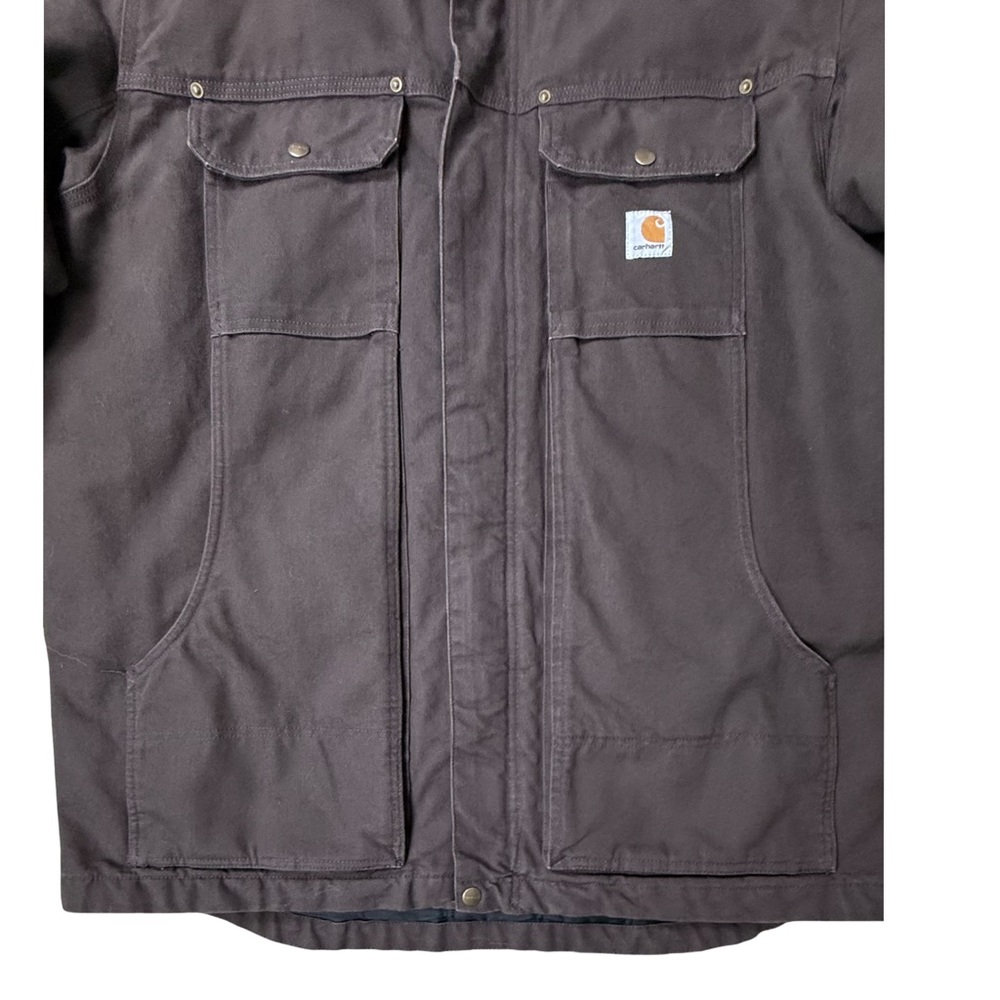 Carhartt Men's Full Swing Armstrong Traditional Field Jacket Coat Brown Men’s - Picture 4 of 13
